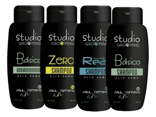 Línea de productos Studio Grooming: shampoos y acondicionador